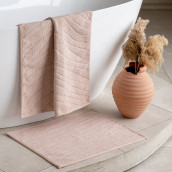 Коврик для ванной Орта цвет: пыльно-розовый (60х100 см, 50х60 см)