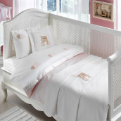 Детское постельное белье Милый мишка цвет: розовый (для новорожденных)