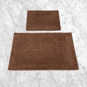 Коврик для ванной Madalin цвет: темно-коричневый (50х60 см,60х100 см)