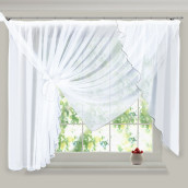 Классические шторы Diamanda цвет: белый (300х170 см - 1 шт)