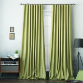 Классические шторы Билли цвет: зеленый (170х270 см - 2 шт)