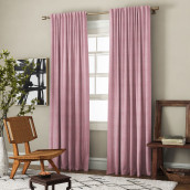 Классические шторы Ибица цвет: розовый