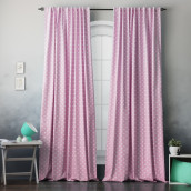 Классические шторы Сири цвет: розовый (170х270 см - 2 шт)