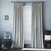 Классические шторы Лилас цвет: серый (145х270 см - 2 шт)