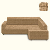 Чехол на угловой диван (правый угол) Darius цвет: песочный (300 см)