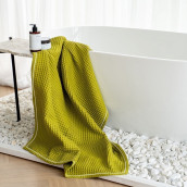 Полотенце Виги цвет: зеленый (100х150 см)