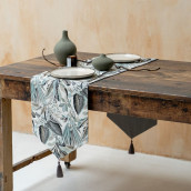 Дорожка на стол Эзра цвет: серый (40х200 см)