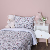 Детское постельное белье с одеялом-покрывалом Funny kids unicorn цвет: серый (1.5 сп)