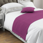 Дорожка на кровать Ибица цвет: фиолетовый