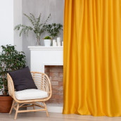 Классические шторы Штрихи цвет: желтый (270х300 см - 1 шт)