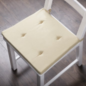 Подушка на стул Билли цвет: кремовый (37х42 (2 шт))
