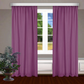 Классические шторы Bryson цвет: малиновый (150х270 см - 2 шт)