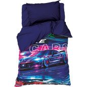 Детское постельное белье Race cars цвет: фиолетовый (1.5 сп)