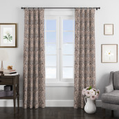 Классические шторы Bold pattern цвет: коричневый (140х270 см - 2 шт)