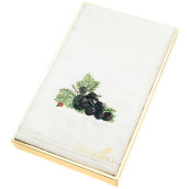 Кухонное полотенце Черная смородина цвет: белый (30х50 см)