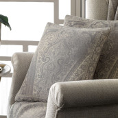 Декоративная подушка Агра цвет: сиренево-серый, экрю (45х45)