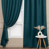 Классические шторы Sebela цвет: зеленый (150х270 см - 2 шт)