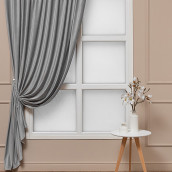 Классические шторы Lana цвет: серый (200х270 см - 1 шт)