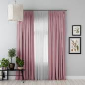 Классические шторы Блэкаут цвет: розовый