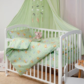 Детское постельное белье Мишки цвет: зеленый (для новорожденных)