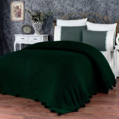 Постельное белье Lally цвет: темно-зеленый (евро макси)