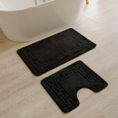 Коврик для ванной Versace цвет: черный (50х60 см,60х100 см)
