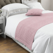 Дорожка на кровать Ибица цвет: розовый