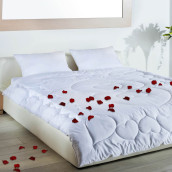 Одеяло Primavelle Wedding Цвет: Белый Россия 200х220 см Двуспальное (евро) Хлопковый сатин Силиконизированное волокно Всесезонное