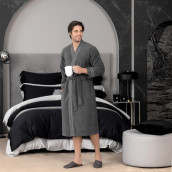 Банный халат Миэль цвет: темно-серый (XL)