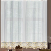 Классические шторы Stephani цвет: белый (300х175 см - 1 шт)