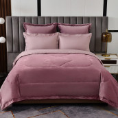 Постельное белье с одеялом-покрывалом Энрике цвет: лиловый