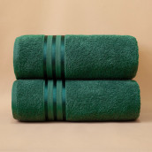 Набор из 2 полотенец Harmonika цвет: темно-зеленый (50х80 см - 2 шт)