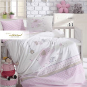 Детское постельное белье Happy цвет: розовый (для новорожденных)