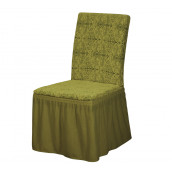 Чехол на стул Columbine цвет: зеленый (40 см - 6 шт)