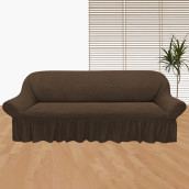 Чехол на диван Sabina цвет: светло-коричневый (185 см)