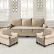 Чехол для мебели Ksandra цвет: серо-бежевый (90х160 см - 2 шт, 90х210 см)