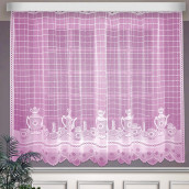 Классические шторы Janis цвет: розовый (250х160 см - 1 шт)