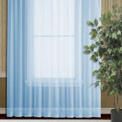 Классические шторы Goldy цвет: голубой (200х270 см - 1 шт)