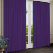 Классические шторы Полермо цвет: фиолетовый (150х250 см - 2 шт)
