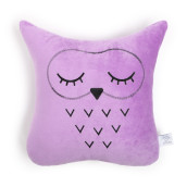 Декоративная подушка Сова цвет: фиолетовый (38х48)