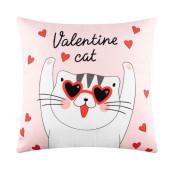 Декоративная подушка Valentine Cat (40х40)