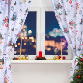 Классические шторы Christmas wreaths (145х180 см - 2 шт)