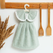 Кухонное полотенце Платье цвет: зеленый (25х32 см)