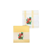 Кухонное полотенце Праздник цвет: желтый (45х70 см - 2 шт)