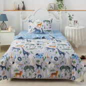 Детское постельное белье с одеялом Саванна цвет: синий (1.5 сп)
