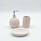 Набор для ванной Sapin цвет: розовый (универсальный)