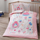 Детское постельное белье Принцесса цвет: голубой, розовый (для новорожденных)