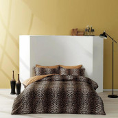 Постельное белье Leopard цвет: коричневый (евро)