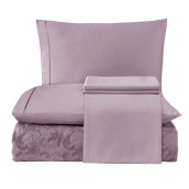 Постельное белье Abra цвет: фиолетовый (евро макси)