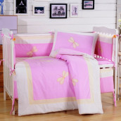 Детское постельное белье Стрекоза цвет: розовый (для новорожденных)